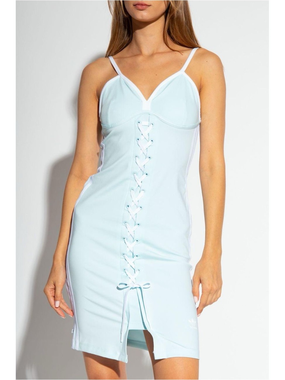 adidas Light Blue Lace-Up Dress